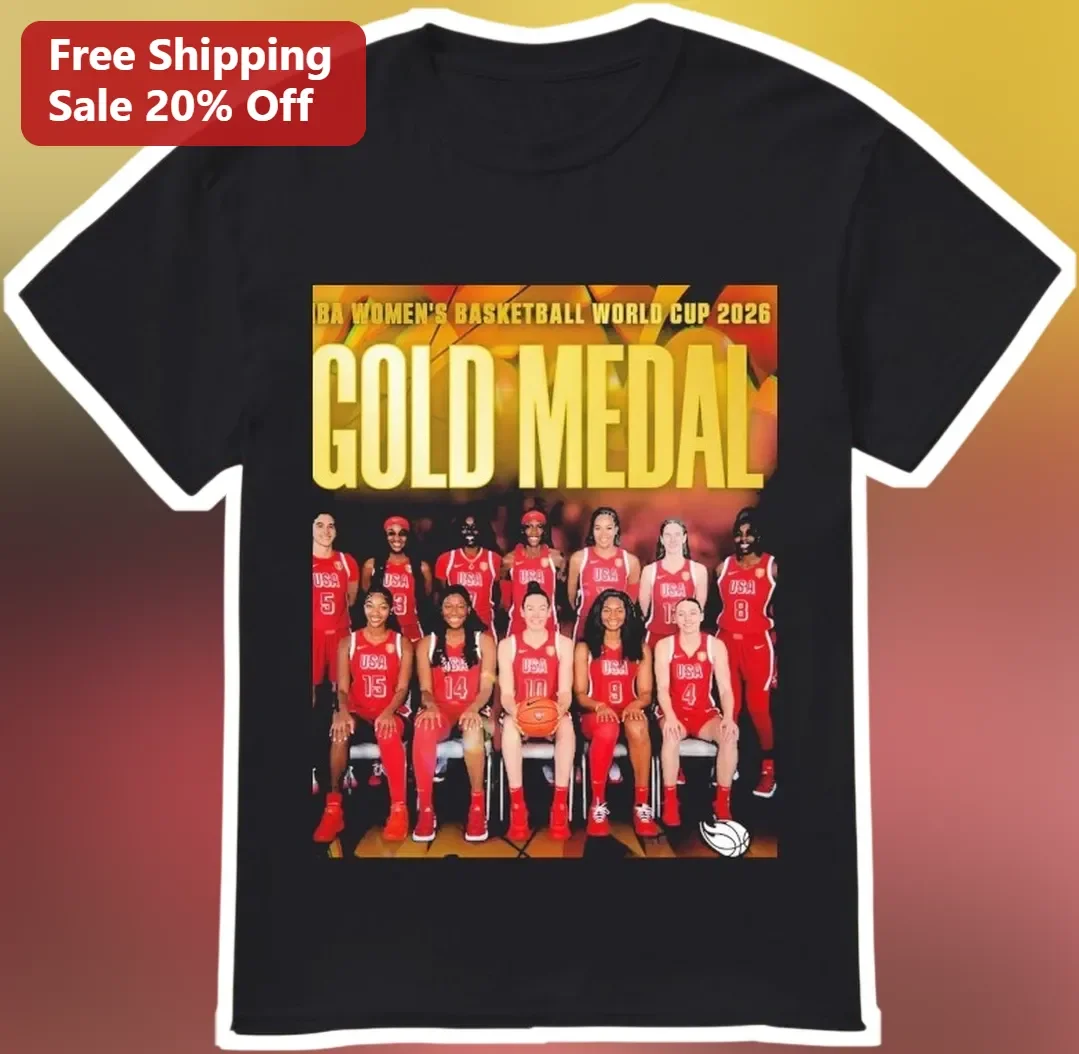 USA Women's Basketball World Cup 2026 Gold Medal Tee Team USA Champion Shirt