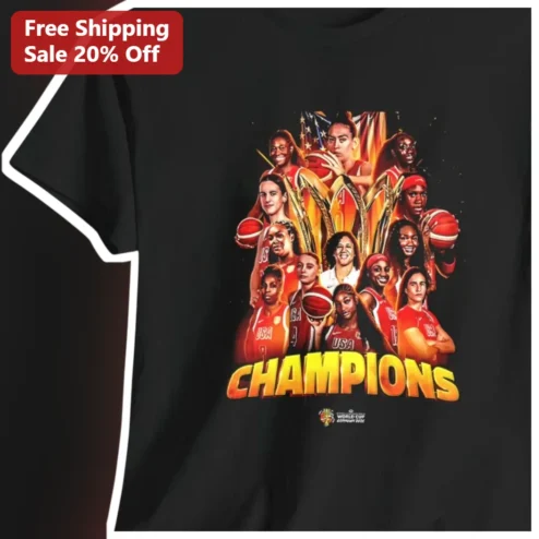 USA Women's National Basketball Team Champions Graphic Tee