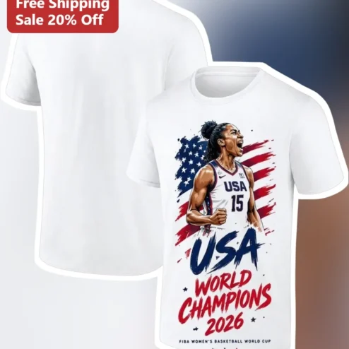 USA World Champions 2026 FIBA Women's Basketball World Cup Tee