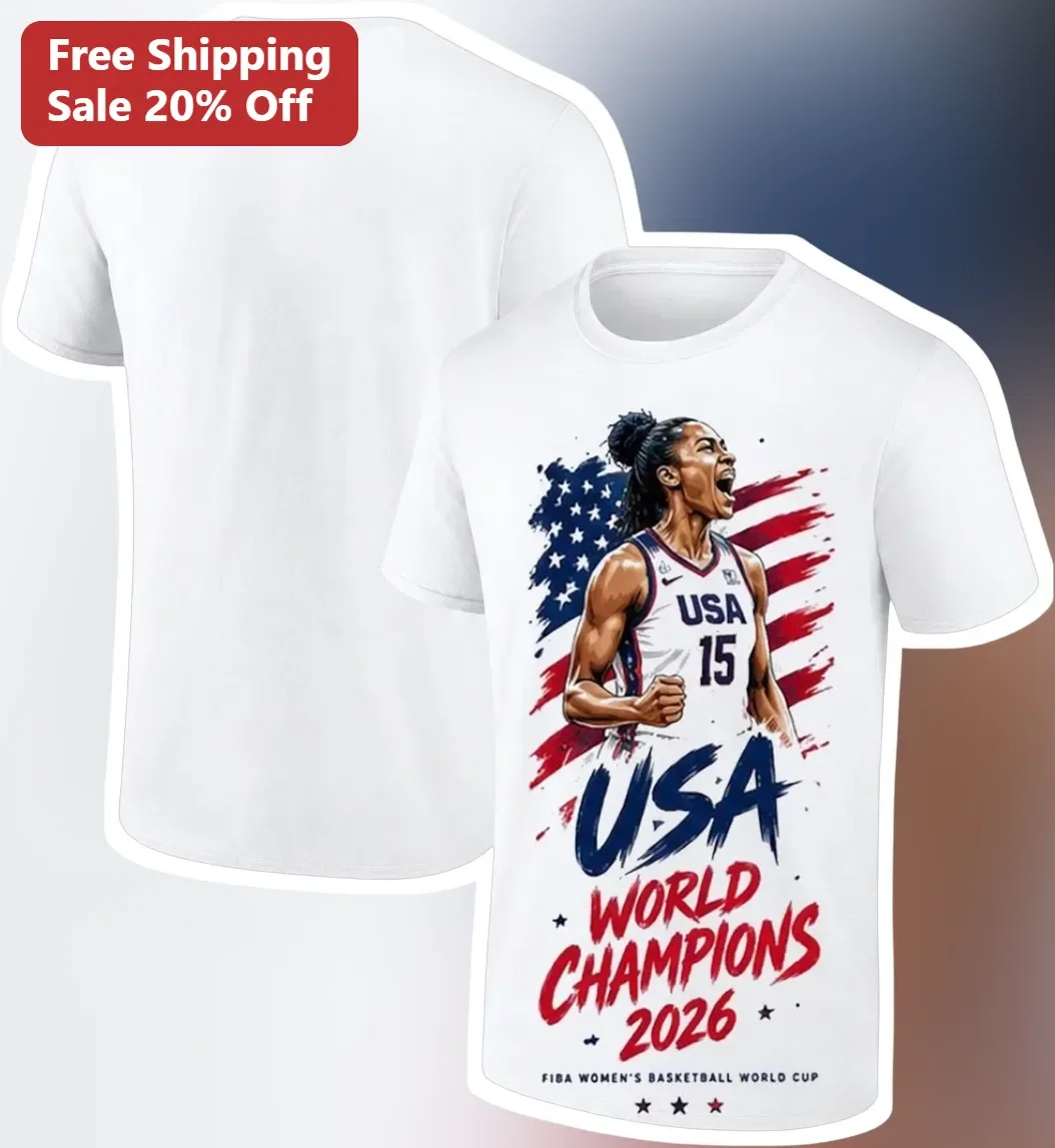USA World Champions 2026 FIBA Women's Basketball World Cup Tee