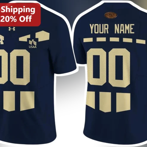 USAA Navy Midshipmen Collegiate Athletic Jersey Custom Name Personalized Gift