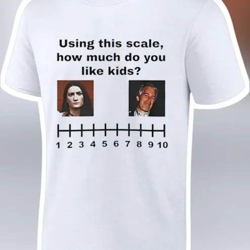 Using This Scale How Much Do You Like Kids Tee Dark Humor Meme Shirt