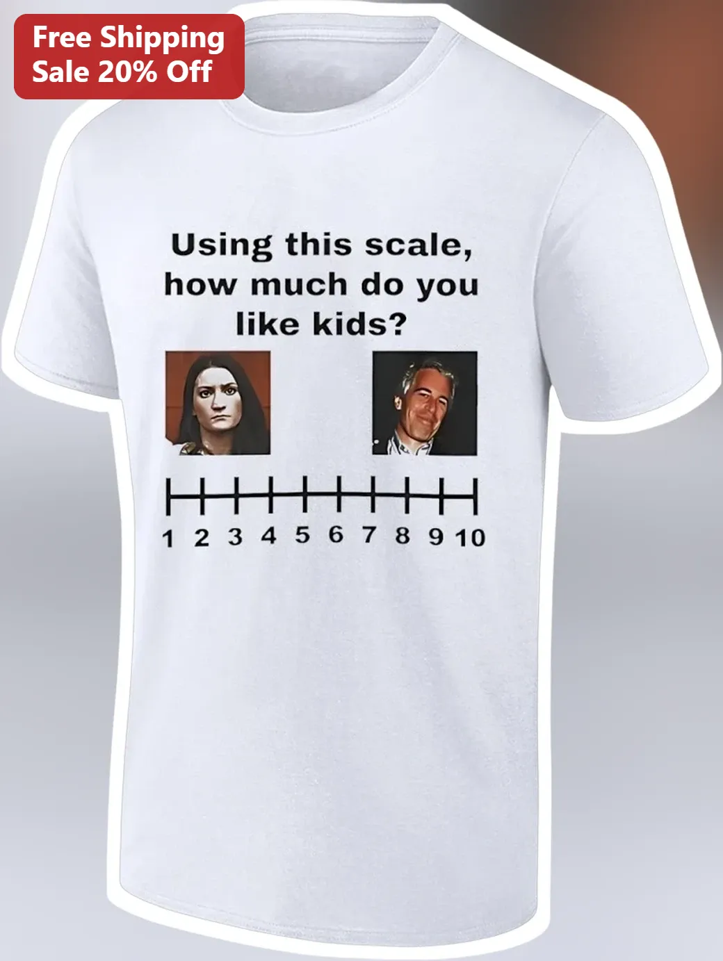 Using This Scale How Much Do You Like Kids Tee Dark Humor Meme Shirt