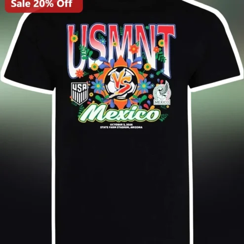USMNT vs Mexico Tee October 3 2026 State Farm Stadium Arizona Soccer Match Graphic Shirt