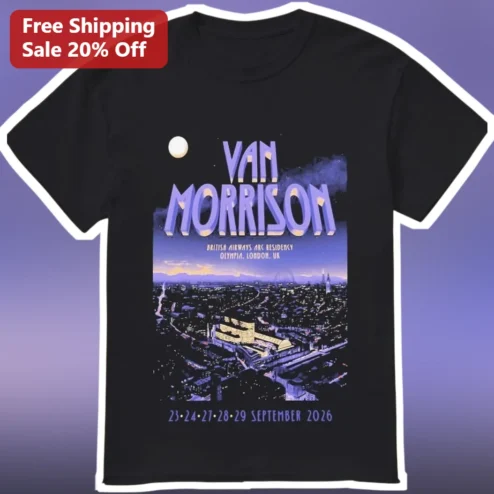 Van Morrison British Airways Arc Residency Olympia London Tee