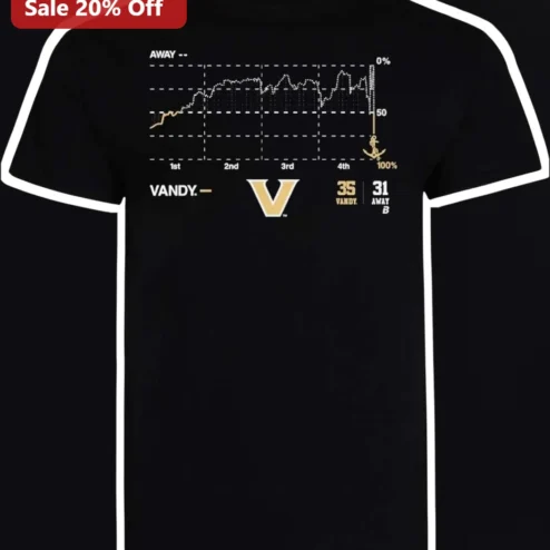 Vandy Football Win Probability Chart Tee Vanderbilt Commodores Fan Shirt
