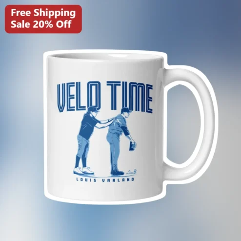 VELO TIME Mug Baseball Pitcher Coach Gift Personalized Ceramic Coffee Cup