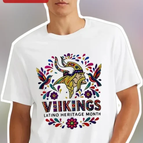 VIKINGS LATINO HERITAGE MONTH Tee Minnesota Vikings Hispanic Culture Folk Art Graphic Shirt