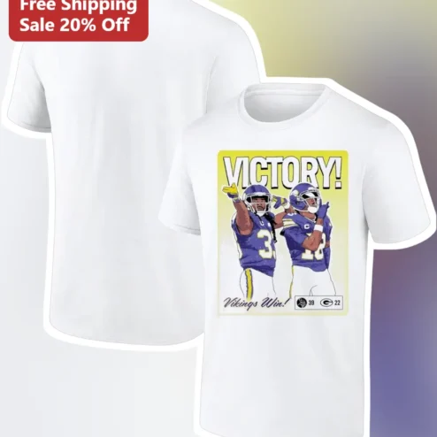 Vikings Win Victory Football Graphic Tee Minnesota Vikings Fan Apparel