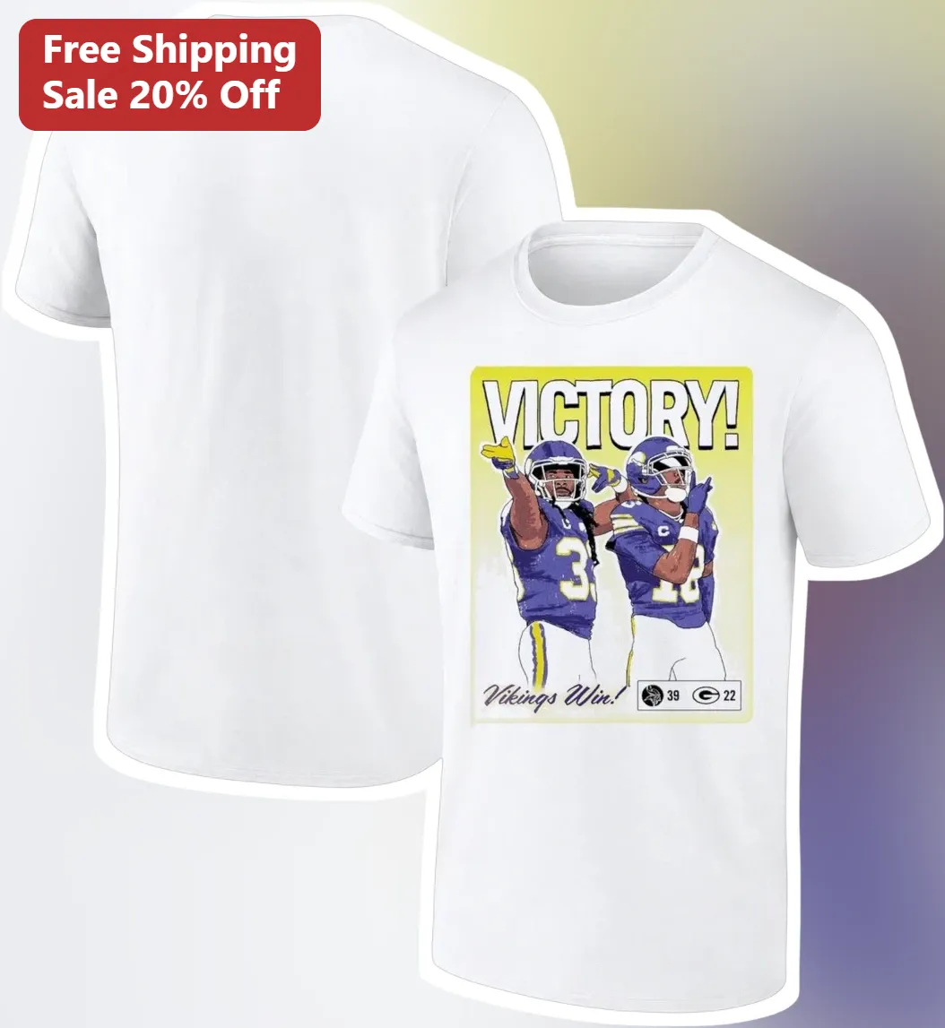 Vikings Win Victory Football Graphic Tee Minnesota Vikings Fan Apparel