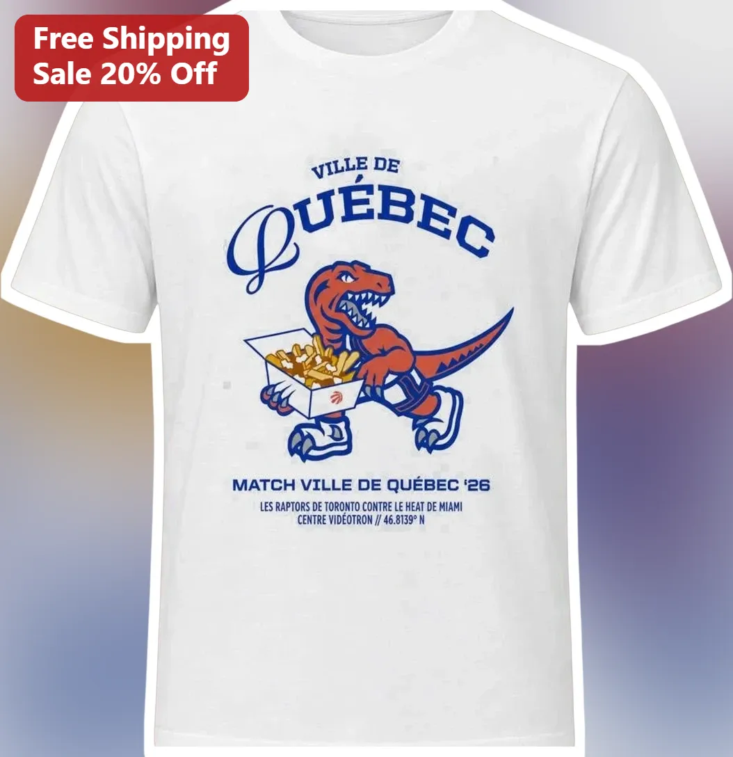 Ville de Québec Toronto Raptors vs Miami Heat Centre Vidéotron Graphic Tee
