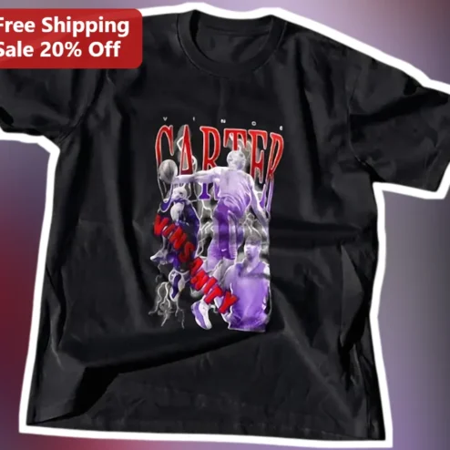 Vince Carter Vinsanity Basketball Legend Graphic Tee for Men Women NBA Fans Gift