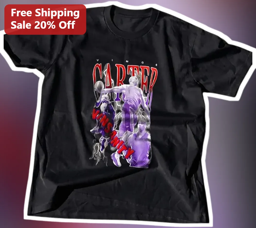 Vince Carter Vinsanity Basketball Legend Graphic Tee for Men Women NBA Fans Gift
