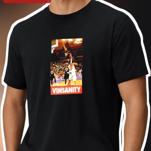 Vinsanity Vince Carter Dunk of Death Graphic Tee Retro Basketball Fan Gift