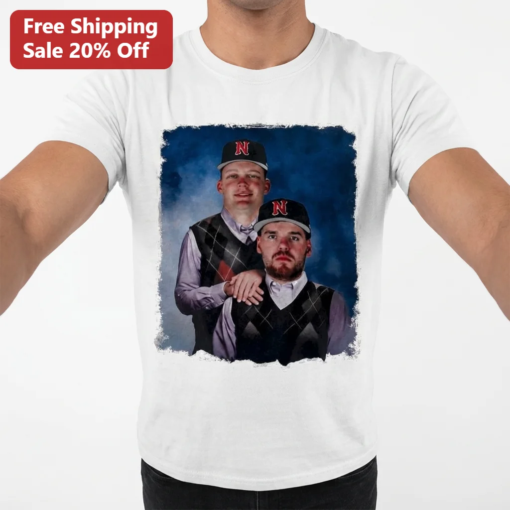 Vintage Brothers Studio Portrait Tee, Funny Retro 90s Yearbook Photo Shirt, Sibling Gift for Brothers