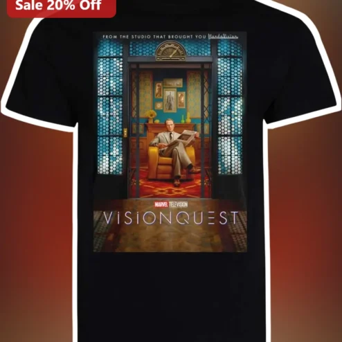 Vision Quest Marvel Television Tee WandaVision Paul Bettany Fan Shirt