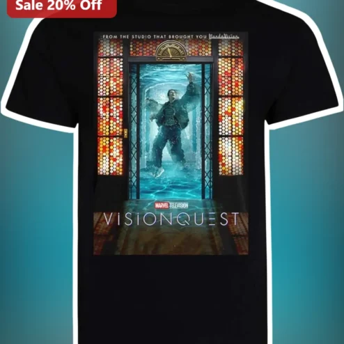 Vision Quest Tee WandaVision Marvel Television Graphic Shirt for MCU Fans