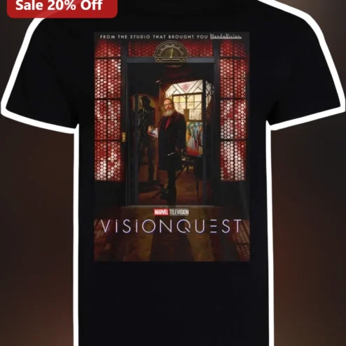 VisionQuest Marvel Television Tee From The Studio That Brought You WandaVision Paul Bettany Graphic Shirt