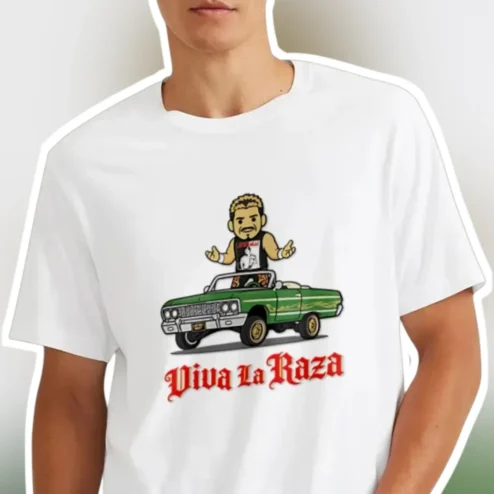 Viva La Raza Tee Conor McGregor UFC Fighter Cartoon Graphic Shirt