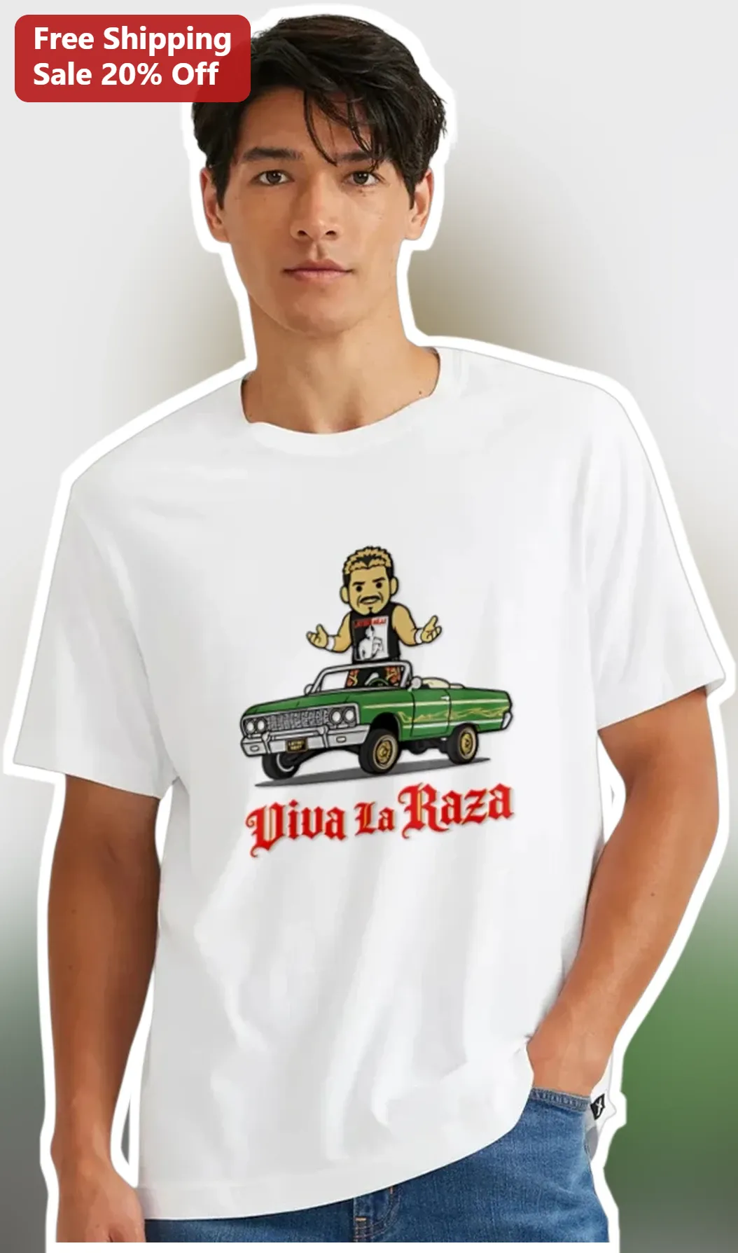Viva La Raza Tee Conor McGregor UFC Fighter Cartoon Graphic Shirt