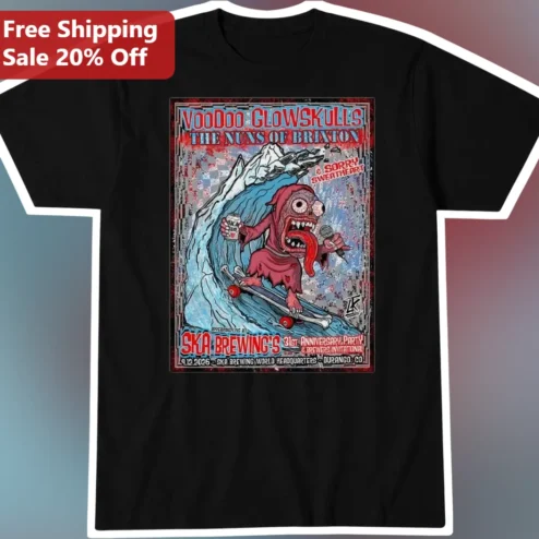 Voodoo Glow Skulls The Nuns of Brixton Ska Brewing Graphic Tee