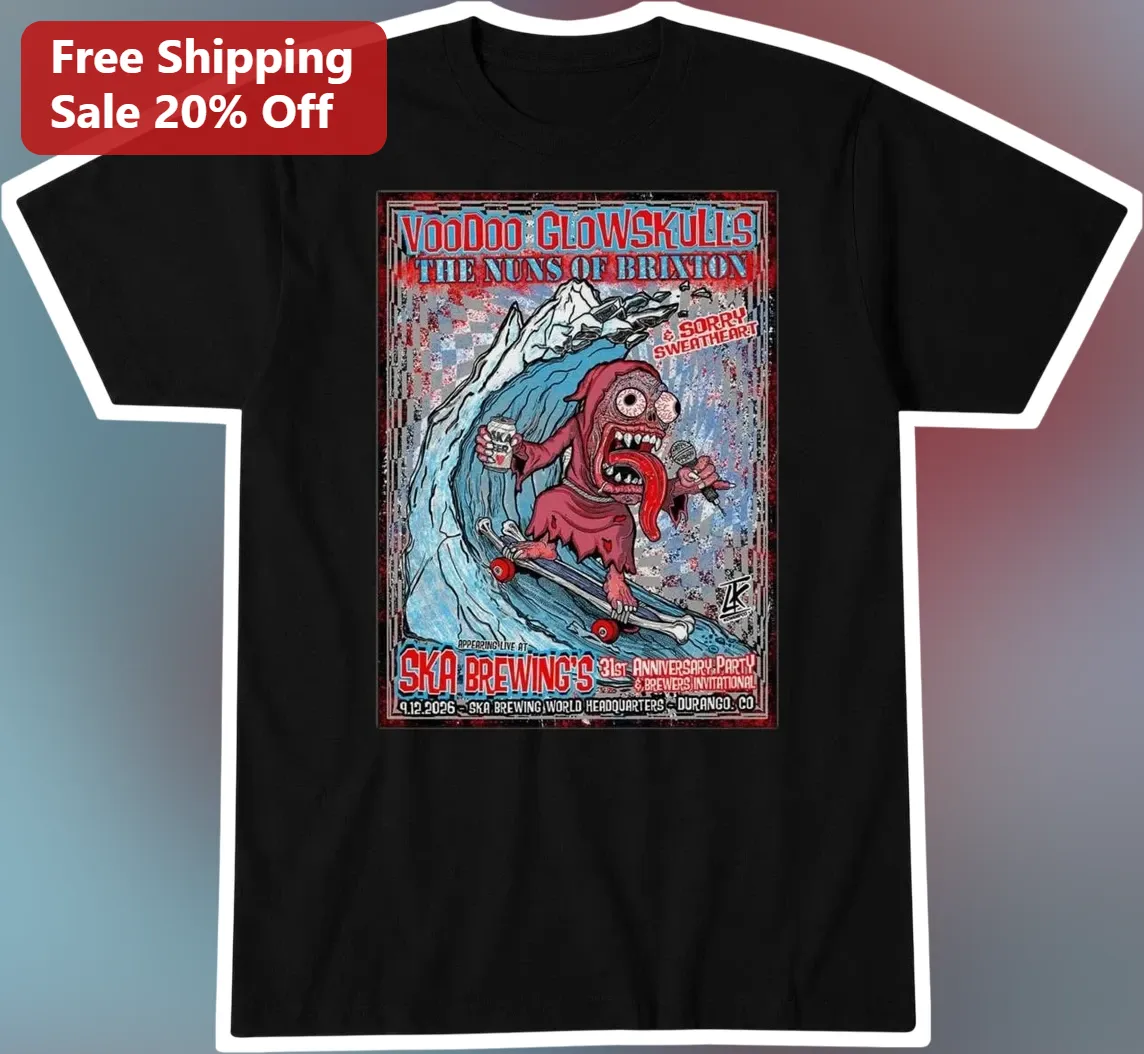 Voodoo Glow Skulls The Nuns of Brixton Ska Brewing Graphic Tee