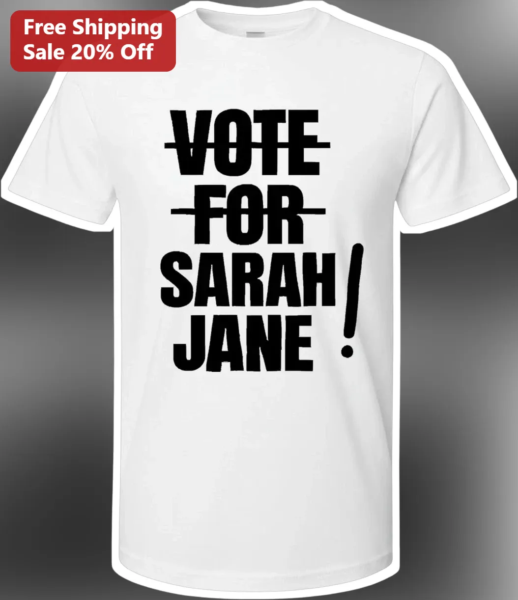 Vote For Sarah Jane Smith Tee Doctor Who The Sarah Jane Adventures Graphic Shirt