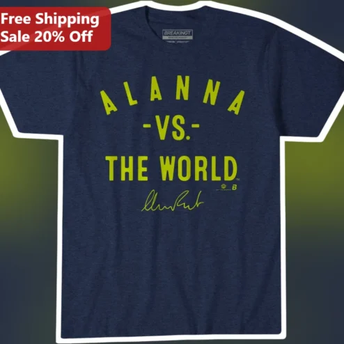 VS. THE WORLD Graphic Tee Navy Varsity Style Unisex Cotton Shirt