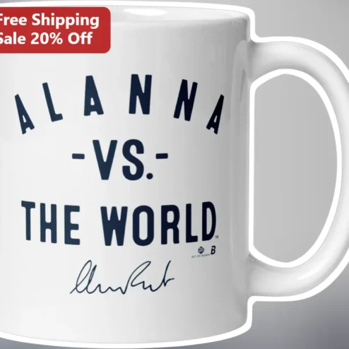 VS.- THE WORLD Mug Personalized Signature of Alanna Smith WNBA Basketball Fan Gift