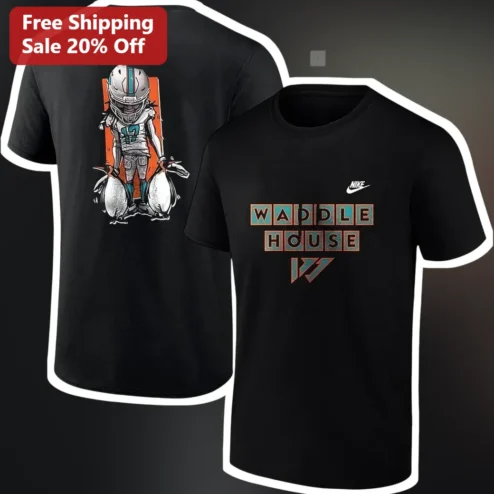 Waddle House Tyreek Hill Miami Dolphins Graphic Tee