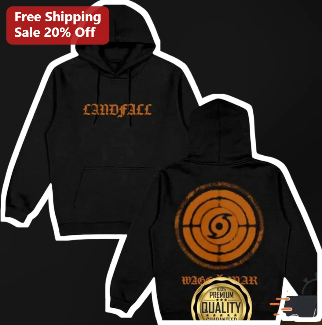 Wage War Landfall Hoodie Album Merch Black Pullover