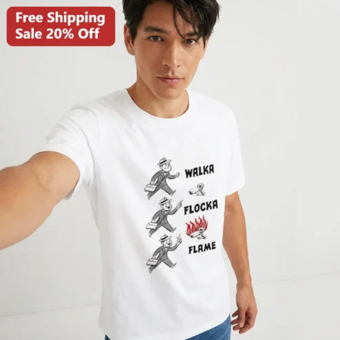 Waka Flocka Flame Walka Flocka Flame Tee Funny Retro Cartoon Hip Hop Meme Graphic Shirt