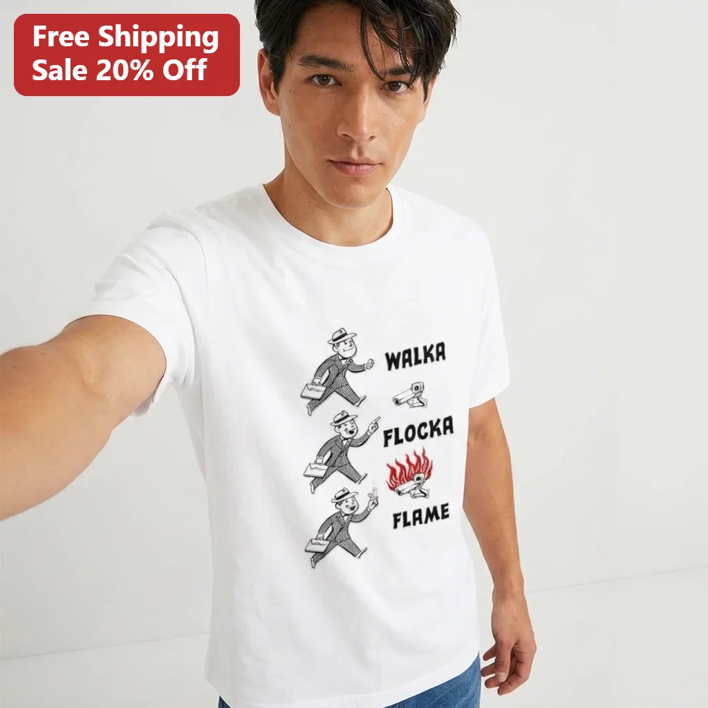 Waka Flocka Flame Walka Flocka Flame Tee Funny Retro Cartoon Hip Hop Meme Graphic Shirt