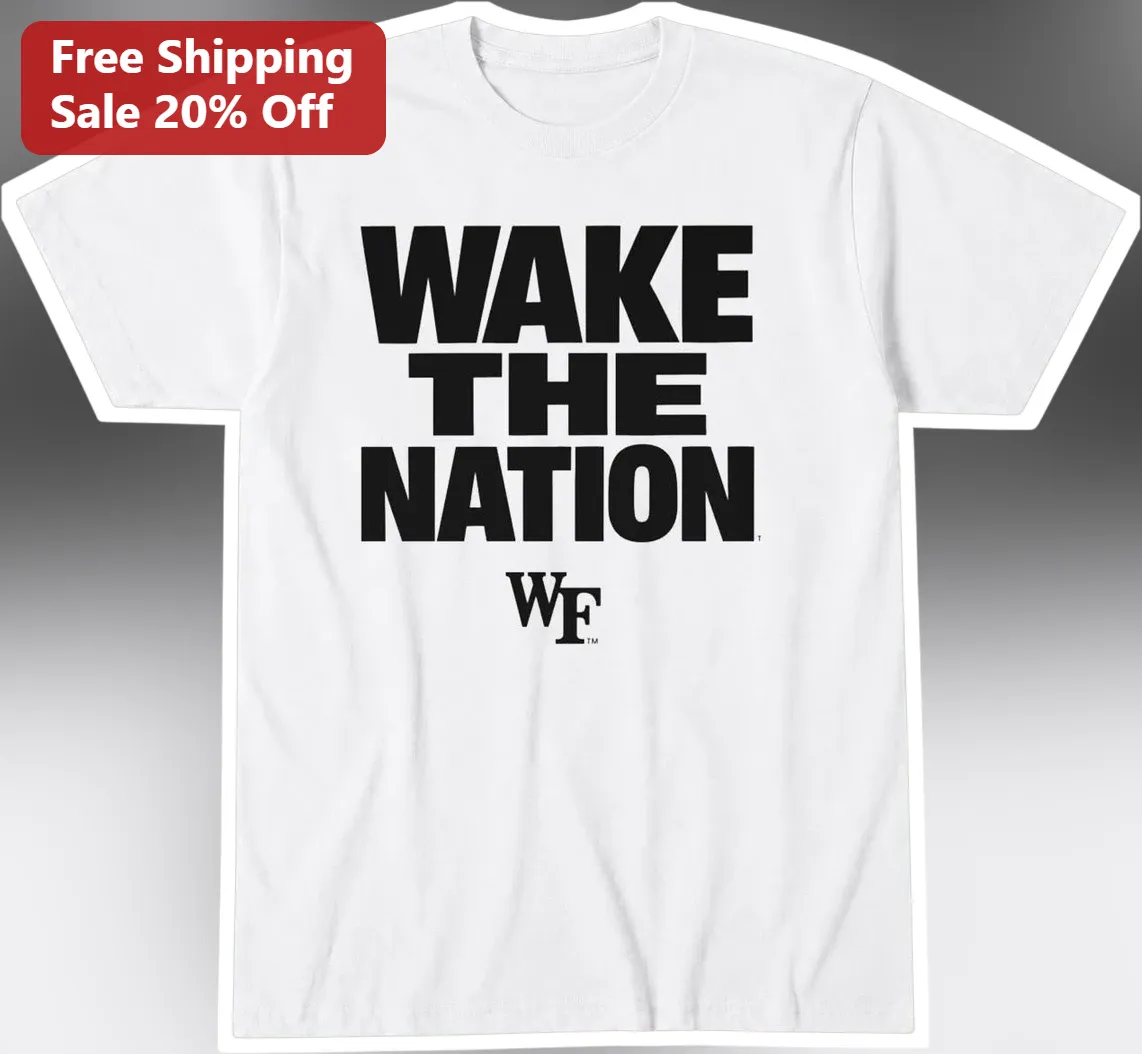 Wake The Nation WF Tee Wake Forest University Demon Deacons College Spirit Shirt
