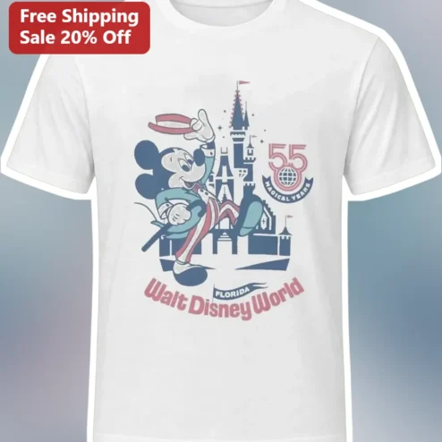 Walt Disney World Florida 55 Magical Years Mickey Mouse Tee