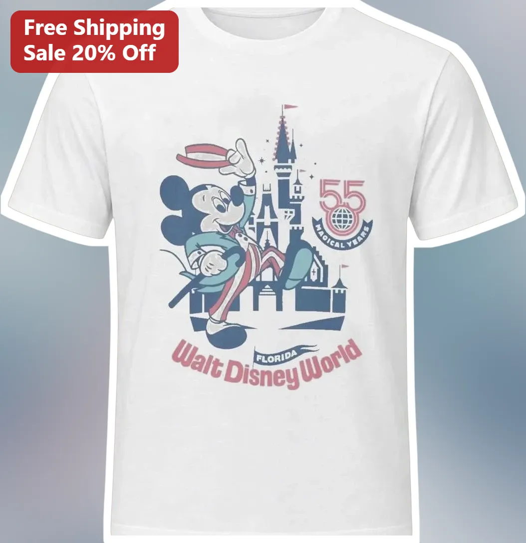 Walt Disney World Florida 55 Magical Years Mickey Mouse Tee