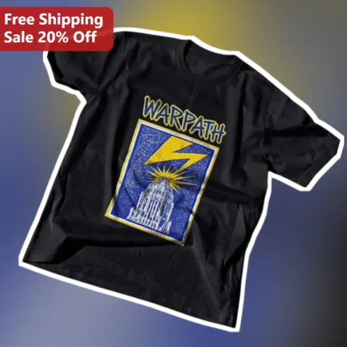Warpath Tee Vintage Heavy Metal Band Graphic T-Shirt for Men Women