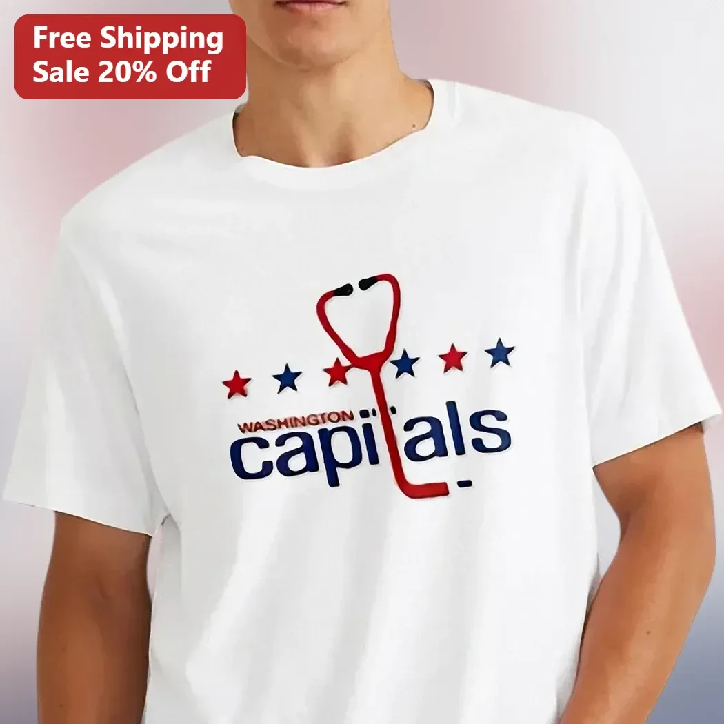 Washington Capitals Medical Stethoscope Logo Tee for Doctors Nurses