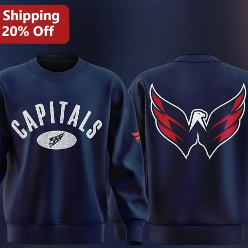 Washington Capitals Sweatshirt NHL Fan Gear Crewneck