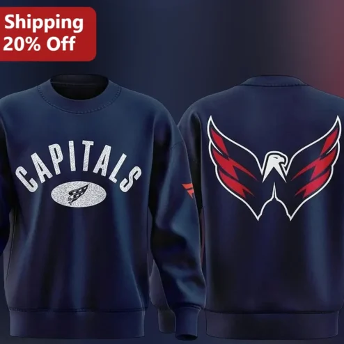 Washington Capitals Sweatshirt NHL Hockey Fan Crewneck Apparel