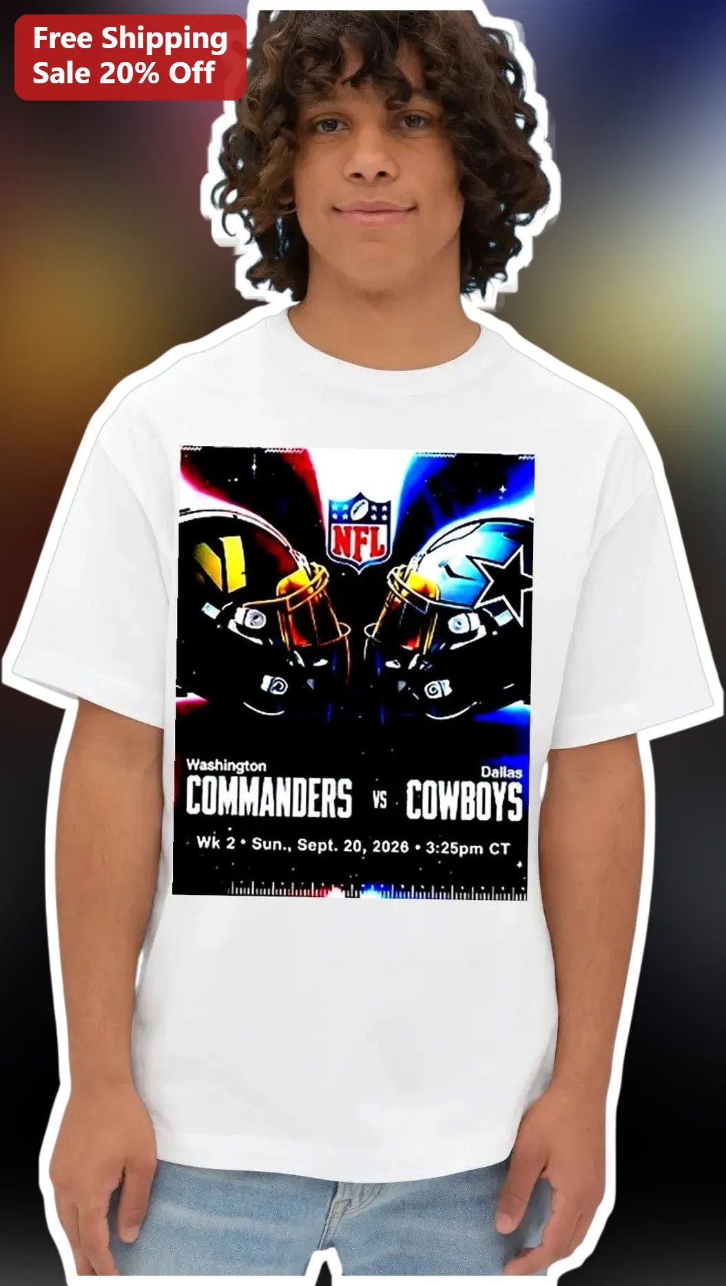 Washington Commanders vs Dallas Cowboys Tee NFC East Rivalry Football Game Day Shirt for Men Women