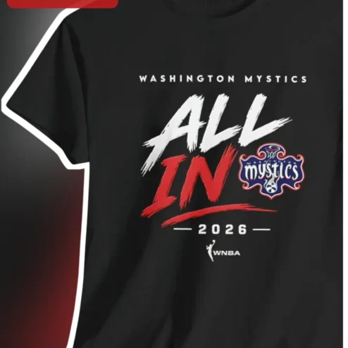 Washington Mystics All In 2026 Tee WNBA Fan Gift