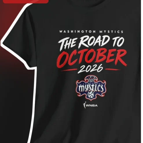Washington Mystics The Road to October 2026 Tee WNBA Fan Apparel