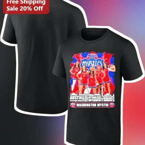 Washington Mystics WNBA Fan Tee Women's Basketball Game Day Shirt