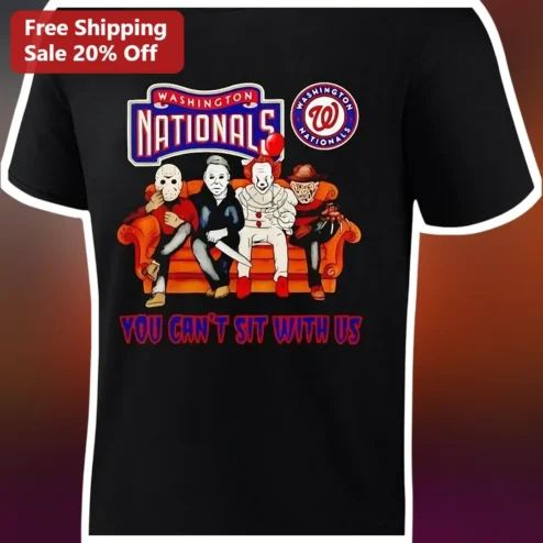 Washington Nationals You Can't Sit With Us Horror Villains Graphic Tee