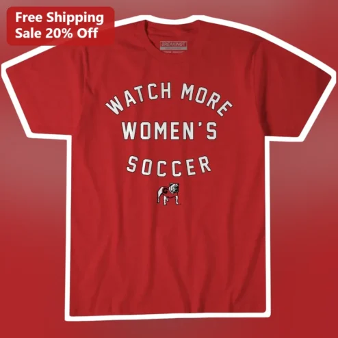 Watch More Women's Soccer Tee NWSL Fan Apparel Vintage Collegiate Style Gift for Players Coaches Supporters