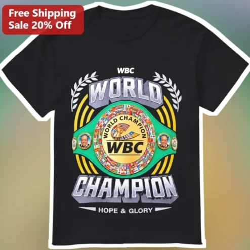 WBC World Champion Hope Glory Boxing Tee Jose Sulaiman Belt Graphic