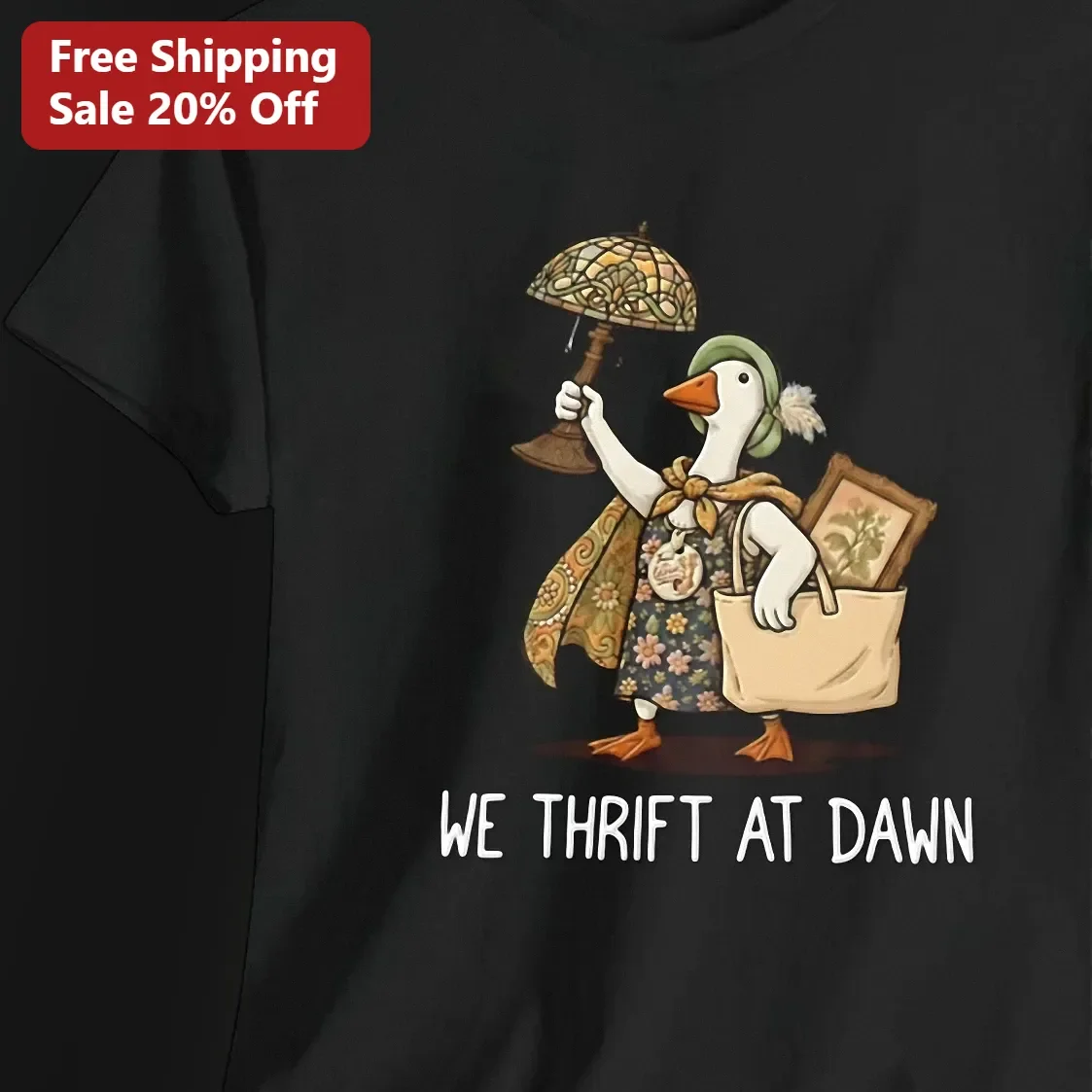 We Thrift At Dawn Goose Graphic Tee