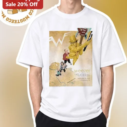 Weezer The Gathering Philadelphia PA Xfinity Mobile Arena September 29 2026 Tour Tee