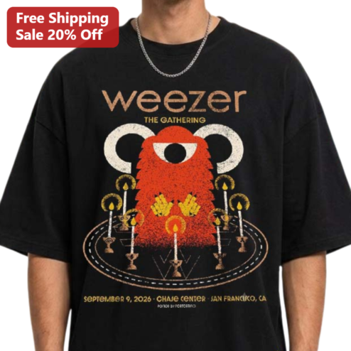 Weezer The Gathering September 9 2026 San Francisco Tour Tee